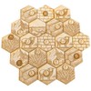 Resource Hexes/Tiles | Laser Etched Natural Wood | compatible with