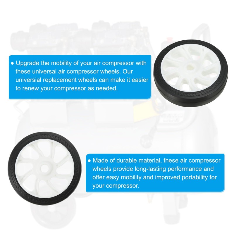 PATIKIL 5" Air Compressor Wheels, Universal Air Compressor Wheel Replacement