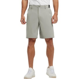 JHMORP Men's Golf Shorts Quick Dry Stretch Elastic Waist Lightweight Dress Athletic Summer Shorts (Light Grey,CA 40)