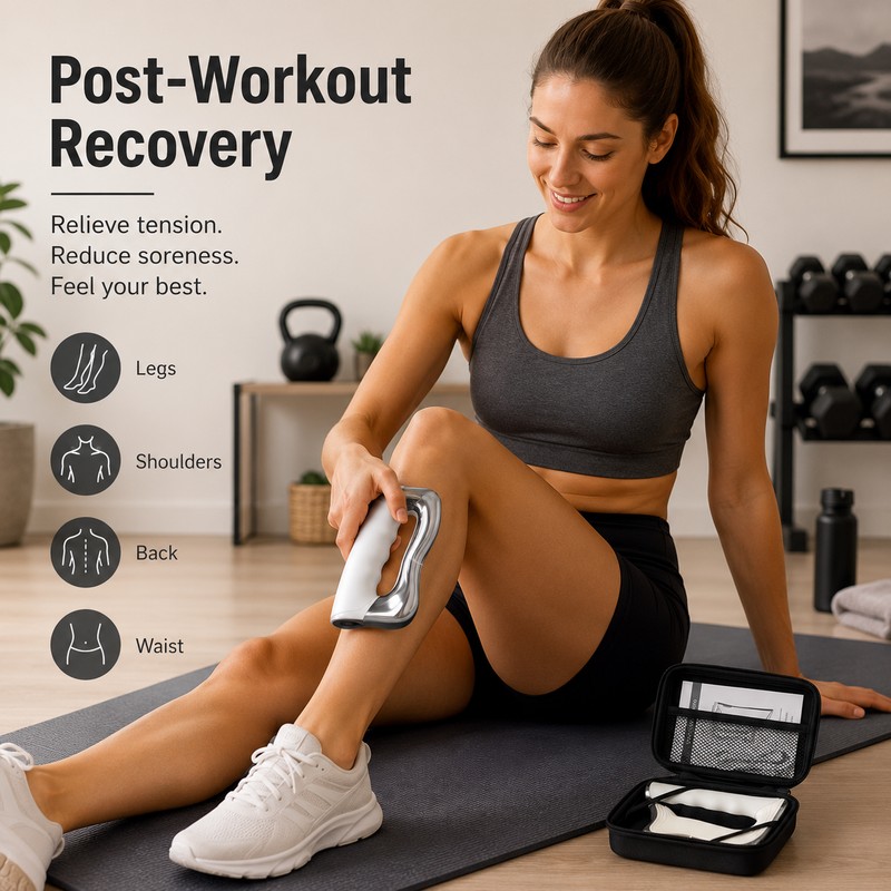 Electric Fascia Massage Blade for Body Relaxation – Rechargeable Scraping