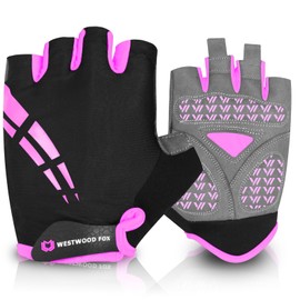 WESTWOOD FOX Cycling Gloves Men Women Half Finger Unisex Gel Padded Non-Slip Breathable Shock Absorbing Grip Palm Cycling Summer Riding MTB Cycling Gloves
