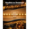 Hooks for Outdoor String Lights Clips, Clear Adhesive Strips, 50pcs