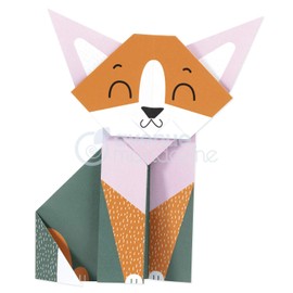 Avenue Mandarine - Ref OR508C - My Little Origami - Make a Cat - 70gsm Paper, 20 Sheets, 2 Designs, Folding Instructions to Make Animal Model, Suitable for Ages 5+