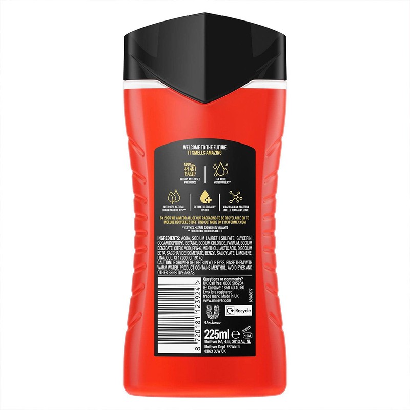 Lynx Recharge Shower Gel 3 in 1 Sport Refresh with