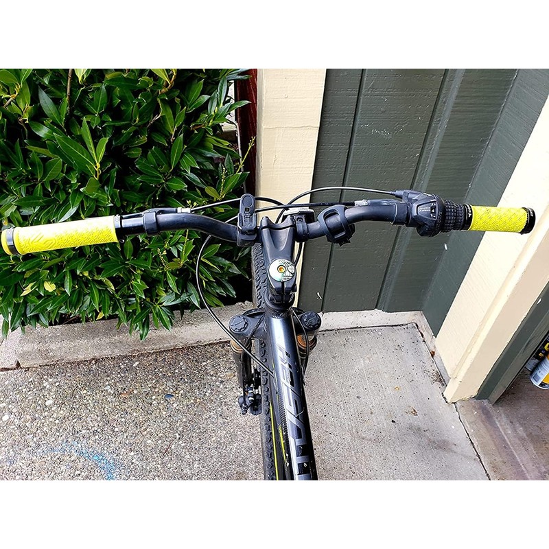 Teyssor Bike Grips, Mountain Bike Handlebar Grips with Aluminum Double