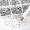 Beadsland 7200pcs Flat Back Rhinestones, Nail Gems Round Crystal Rhinestones