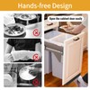 JINEATHES Cabinet Foot Pull, Trash Drawer Handle, Touchless Hands Free