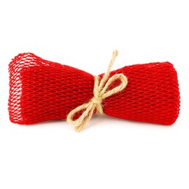 Unami Skincare African Exfoliating Bath Sponge: Achieve Velvety Smooth Skin with Our Luxurious Loofah for Shower - Red