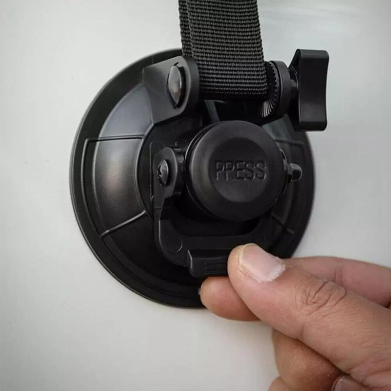 FiTspi Adjustable Door Retainer Strap, Heavy-Duty Locking Suction Cup, Multi-Purpose