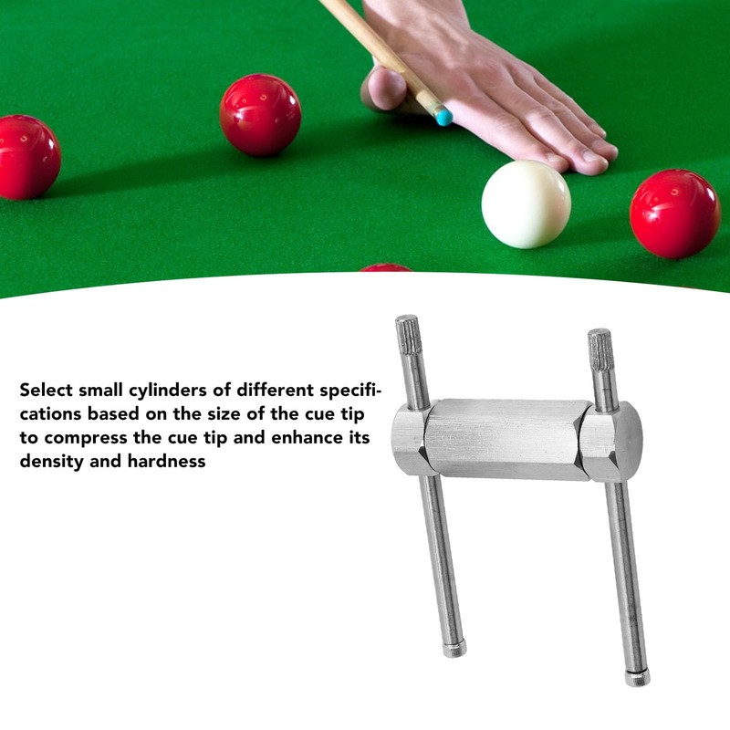 Stainless Steel Snooker Cue Tip, Press Shaper Tool Pool Shaper