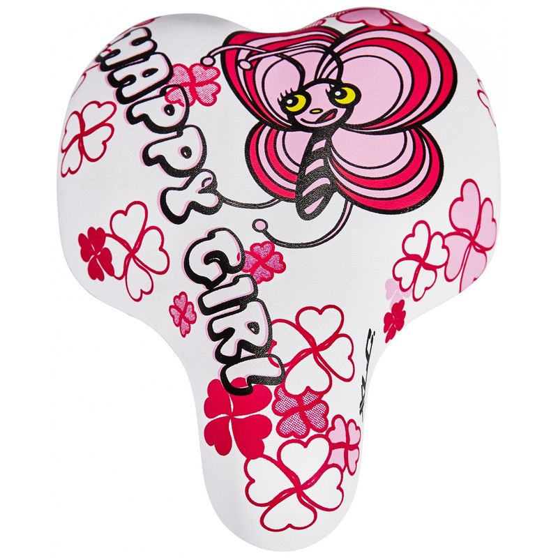 XLC Unisex Jugend Kinder-Sattel SA-C02, Weiß, 180x145 mm