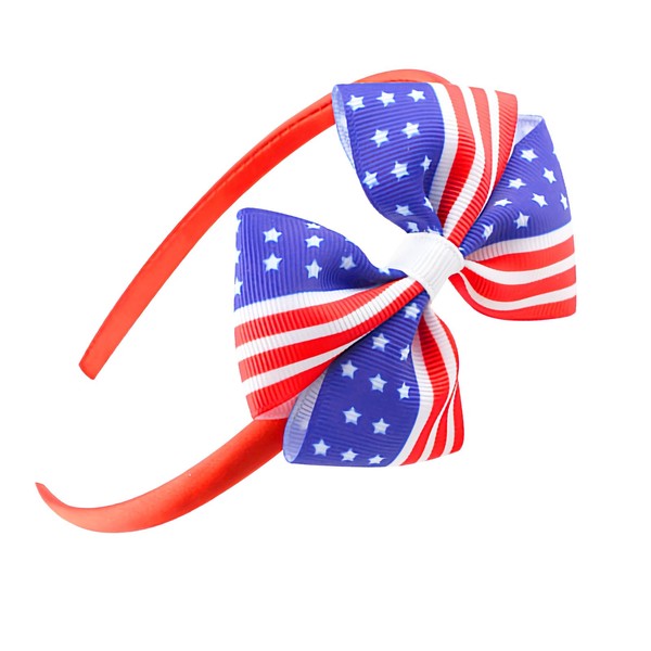 HIFANMM 4th of July Headband Independence Day Hair Accessories Patriotic