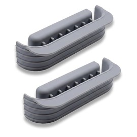 2-Pack Silicone Handle Covers for Ninja Crispi, Fits 2.5/4/6 QT Containers, Grey
