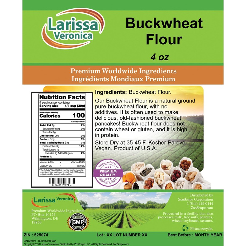 Buckwheat Flour (4 oz, ZIN: 525074)