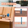 RURITKIT 200Pcs Concrete Screws with Drill Bit and Driver bit,