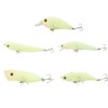 5Pcs Simulation Luminous Plastic Lure Hard Minnow Popper Pencil VIB