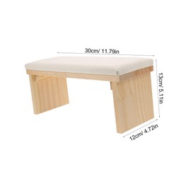 WOONEKY Nail Art Hand Pillow Comfortable Manicure Arm Rest Cushion with PU Surface for Easy Cleaning Stylish Design for Nail Salon Use and Home Manicure Sessions