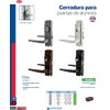 Lock 16CL Cerradura clásica para puerta de aluminio función doble,