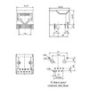 Conector de PCB RJ45 10 piezas RJ45 blindado 8P8C 90