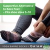 Gaiam womens Gaiam Yoga Barre Socks Folkstone 2pk, Folkstone (2-pack),