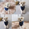 Adjustable Plaid Dog Bandanas,1PC Soft Washable Cotton Triangle Bib Kerchief