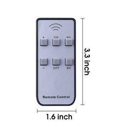 TECHLONG Compatible for The Flameless Candles in Shop, ON/Off/Dimming/Timer Function, 4Hours/ 8Hours Timer