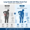 Long Handle Self Wipe Aid for Bathroom Hygiene – Foldable