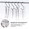 GOTRUST Black s-Hooks Hanging Hooks, 18Pcs Stainless Steel S-Shaped Hooks,