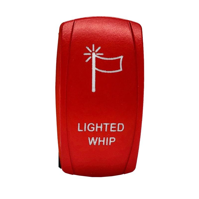 OZ-USA Lighted Whip On/Off Red Rocker Switch 4-Pin for Trucks