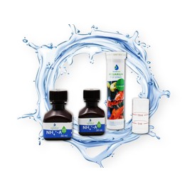 TEST ALL WATER - Aquarium Ammonium Test Strips | 50 Strips/Pack | Made in UK | Suitable for Aquariums, Ponds, Fish Tanks | Accurate Results