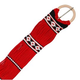 M-Royal Saddles 37" Traditional Cinch Cincho Charro Tradicional Rojo