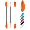 HIKULA Kayak Paddle Aluminum Shaft Paddle with Nylon Blades, Floating