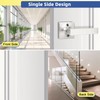 GOBEKOR 1 Pack Brushed Nickel Dummy Door Handle,Single Sided Lever