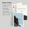 Lantern Press Skier Jumping (52 Playing Cards, Poker Size Card