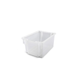 Gratnells Extra Deep F25 Storage Tray, Pack of 6, Heavy Duty School, Industrial & Utility Storage Bins, 12.3" x 16.8" x 8.9" (Translucent)