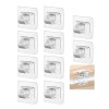 Unbranded 10Pcs Nail Free Bracket Self Adhesive Holder Hooks Adjustable
