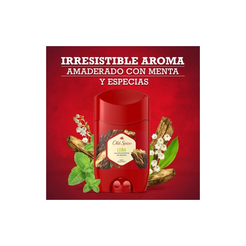 Old Spice Desodorante en barra para hombre Leña 50 g