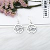 OKEYCH M-ath Lover Gift Math Teardrop Earrings M-ath Teacher Jewelry