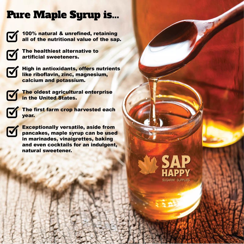Sap Happy Sugarin' Supplies Heavy Duty 1 Quart Maple Syrup