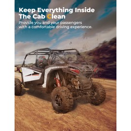 KEMIMOTO 2024 2025+ XP 1000 Rear Soft Windshield Compatible with 2024+ Polaris RZR XP 1000 / XP 4 1000 Roll Up/ Down UTV Rear Window Clear View Back Soft Window Water-Resistant Accessories