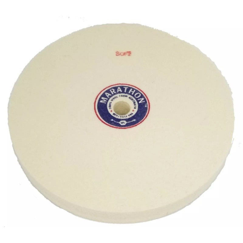 Marathon 8" x 1" x 5/8" Hole Felt Wheel, SOFT