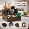 Kssiaz Kssiaz Coffee Station Organizer for Countertop, Wood Coffee Bar