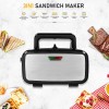 1200W KITCHEN 3 IN 1 SANDWICH TOASTER WAFFLE MAKER IRON