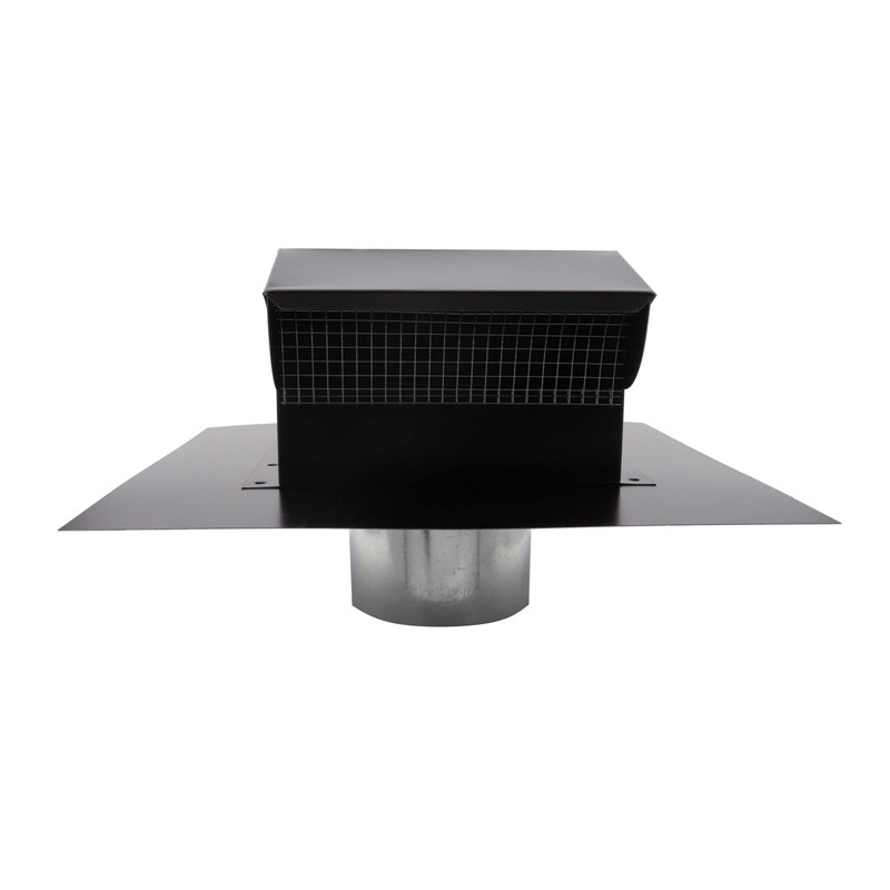 RDP Rooftop Exhaust Vent Cap with Damper and Bottom Extension