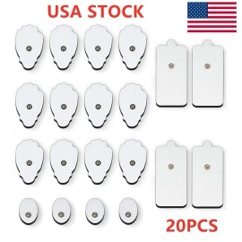 TENS 20PCS Electrode Pads Electrode Pulse Massager Large Snap Replacement Tens