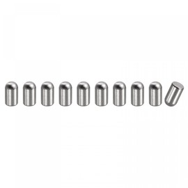 sourcing map 6x6mm Dowel Pins, 10pcs 304 Stainless Steel Round Head Flat Chamfered End Dowel Pin Bunk Bed Pins Shelf Pegs Support Shelves Fasten Elements