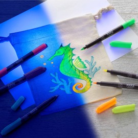 Dual Tip Fluorescent Fabric Ink Markers by Make Market®