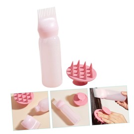 Baluue 2sets Hair Dye Applicator Bottle Set Root Comb Squeeze Bottles for Coloring Oiling Styling