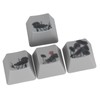PBT Keycaps 118 Key English Style With Animal Pattern Elements