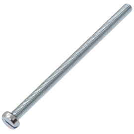 AERZETIX - C60131 - Set of 20 metal screws with cylinder head M3 x 50 mm with S-slot - connecting bolts - DIN 84 - hardness 4.8 - made of galvanised steel - silver